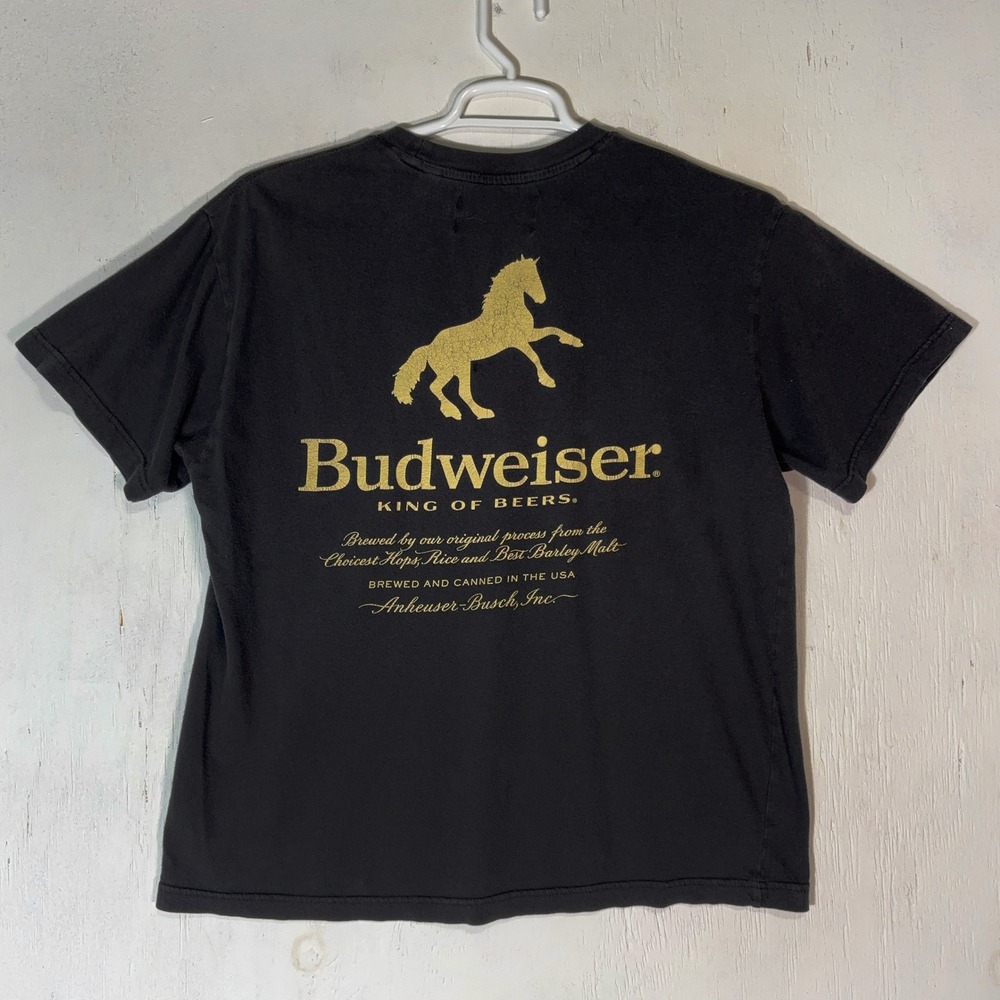 PacSun Budweiser T-Shirt Mens M Black PacSun Graphic Beer Tee